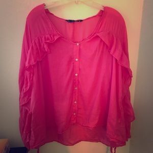 Zara Medium Vibrant Pink Blouse